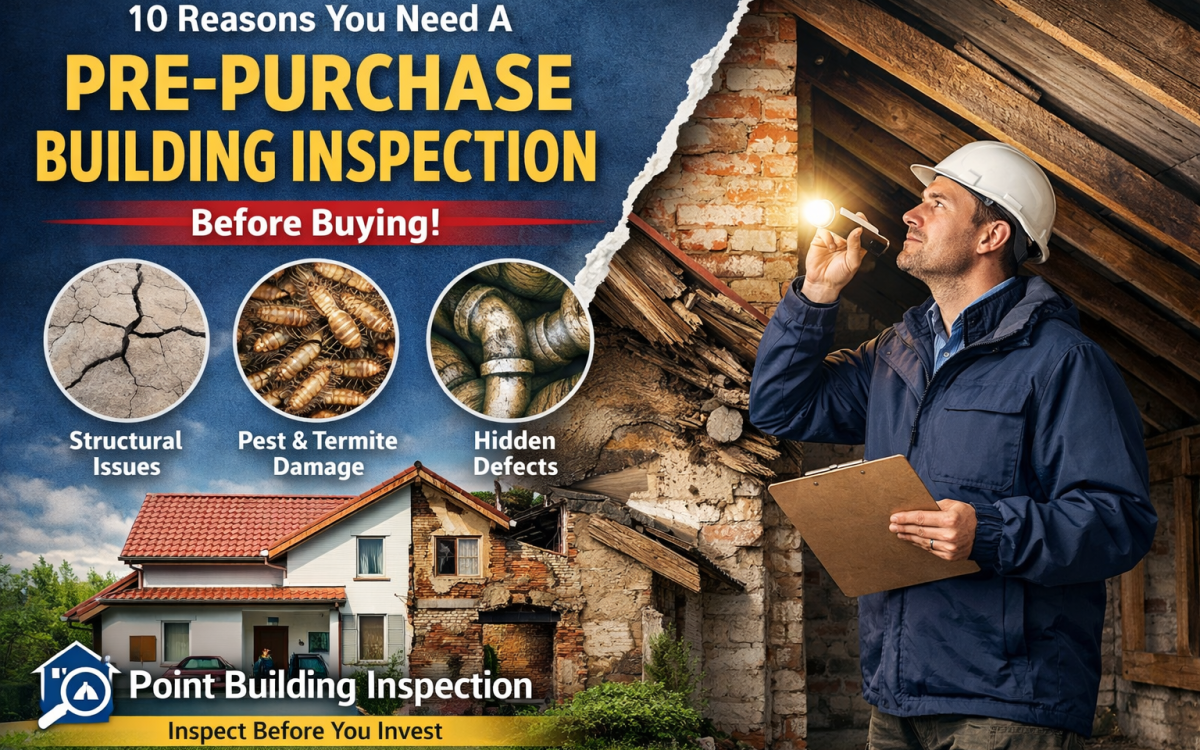 10 Reasons for a Pre-Purchase Building Inspection